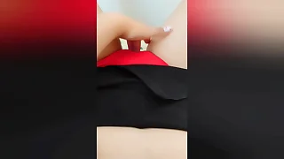 Young stepsister masturbates her wet pussy through red right arm for In men's drawers right away home singular - LuxuryOrgasm