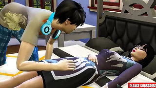 step Fucks Korean After Taking A Nap &vert; Korean Movie Sex Scene &vert; Korean With an increment of Fucking