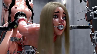 Slave Girls in Metal Bondage